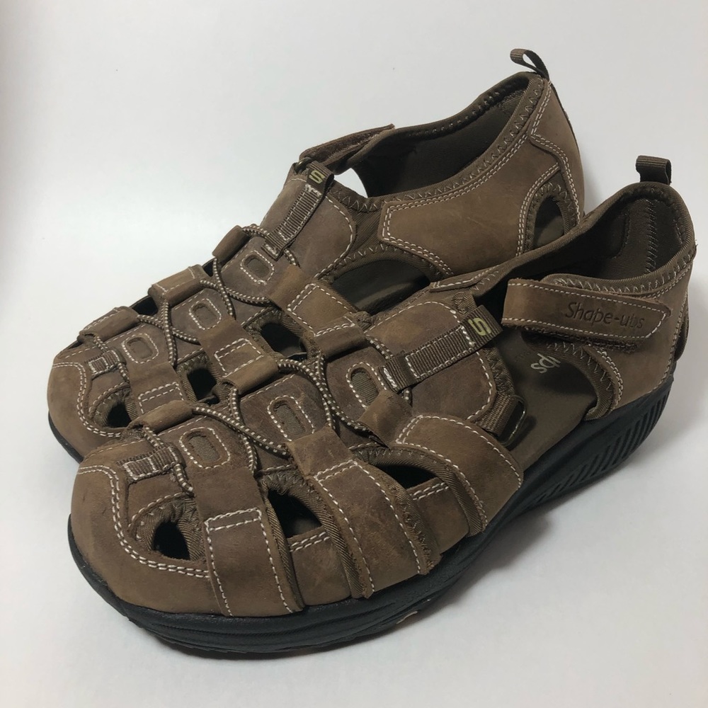 Skechers Shape Ups Chocolate Fisherman Sandals